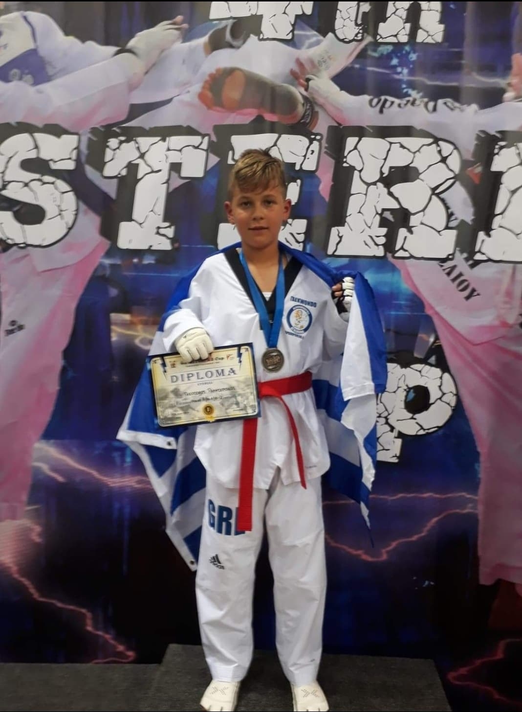 Ο Παπαδόπουλος Θεόδωρος στο βάθρο