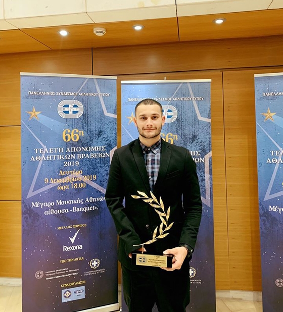 Κορυφαίος αθλητής με αναπηρία  2019 ο Δημοσθένης Μιχαλεντζάκης