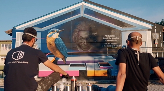 Με «Τέχνη & Χρώμα» η καλλιτεχνική ομάδα CREW MITROULAKIS έδωσε νέα «πνοή» στο Γενικό Λύκειο Σουφλίου!