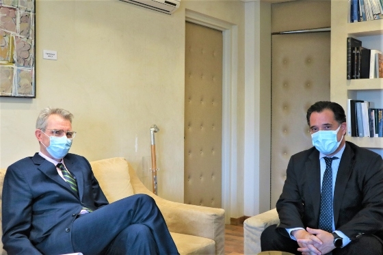 Στιγμιότυπο από τη χθεσινή συνάντηση.