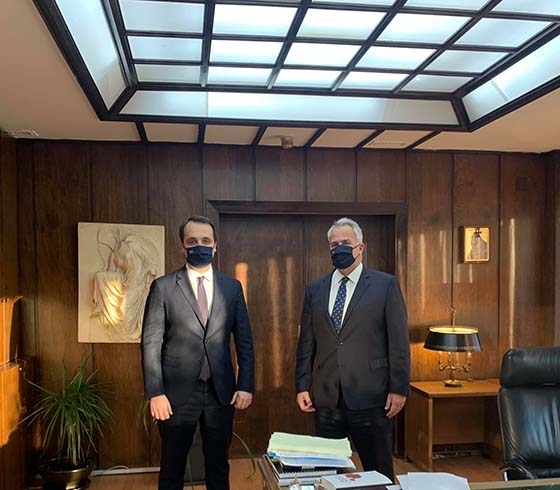 Στιγμιότυπο από τη χθεσινή συνάντηση.