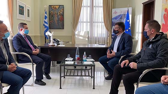 Στιγμιότυπο από τη συνάντηση με τον Αντιπεριφερειάρχη Έβρου Δημήτρη Πέτροβιτς.