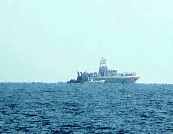 Φωτογραφικό στιγμιότυπο από την στιγμή της διάσωσης