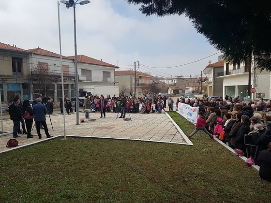 Στιγμιότυπο από την διαμαρτυρία 