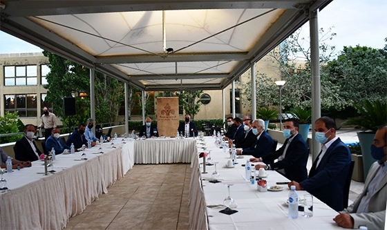 Στιγμιότυπο από τη σύσκεψη σε κεντρικό ξενοδοχείο της Αλεξανδρούπολης