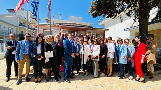 Στιγμιότυπο από τα εγκαίνια του μουσείου