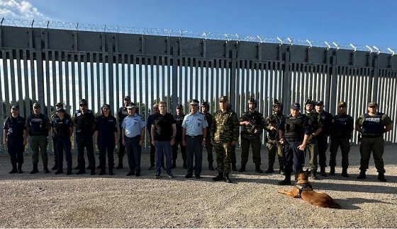 Επίσκεψη του Υπουργού Προστασίας του Πολίτη, στον φράχτη του Έβρου.