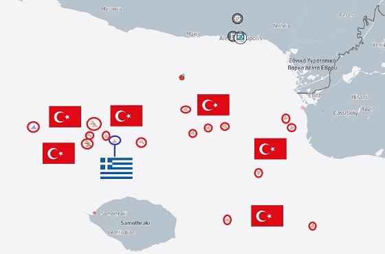 Μόνο ένα ελληνικό αλιευτικό σκάφος στη θαλάσσια περιοχή γύρω από τη Σαμοθράκη.