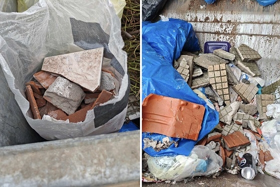 Μπάζα μέσα σε κάδους οικιακών απορριμμάτων πέταξαν ασυνείδητοι στην Αλεξανδρούπολη.