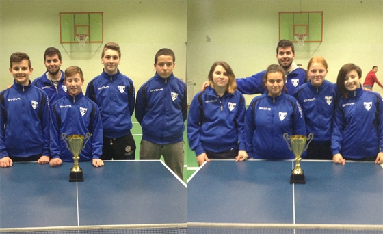 Οι πρωταθλητές Θράκης στο πινγκ-πονγκ.