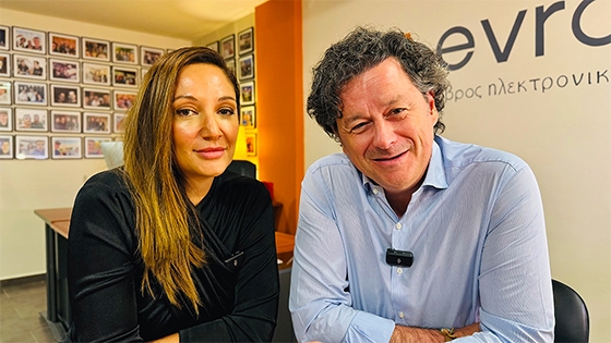 Ο νέος δήμαρχος Ορεστιάδας Διαμαντής Παπαδόπουλος με την δημοσιογράφο Σοφία Καλονιάτη