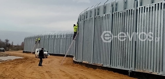 Ο φράχτης στον κεντρικό Έβρο.