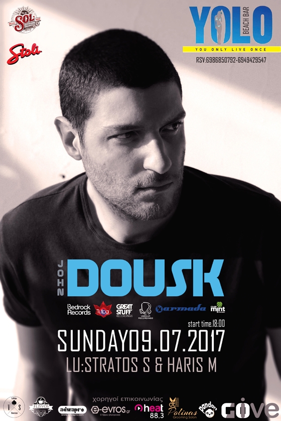O dj Dousk θα σας απογειώσει από τα decks του beach bar Yolo