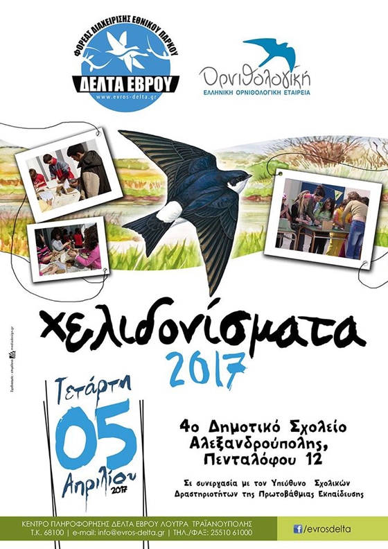 "Χελιδονίσματα 2017": Καλωσορίζουμε τα χελιδόνια φτιάχνοντας τις φωλιές τους