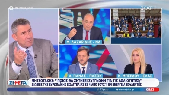 Στιγμιότυπο από το πάνελ του ΣΚΑΙ