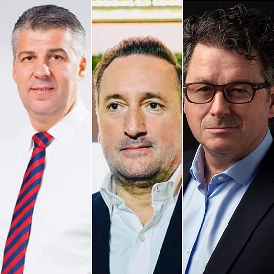 Οι τρεις νικητές του β΄γύρου.