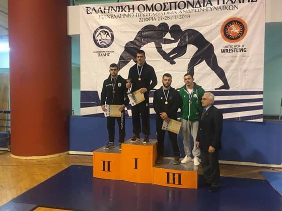 Ο Παναγιώτης Πεπές με καταγωγή από τη Σαμοθράκη απέσπασε το ασημένιο μετάλλιο στο Πανελλήνιο Πρωτάθλημα Πάλης Ανδρών 2018