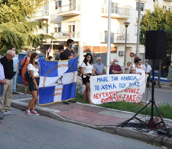 Φωτογραφία αρχείου από την εκδήλωση στη μνήμη των 5 εκτελεσθέντων αγωνιστών. 