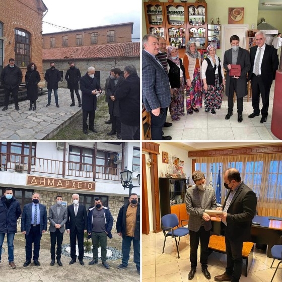 Στιγμιότυπα από την περιοδεία του στον Έβρο.