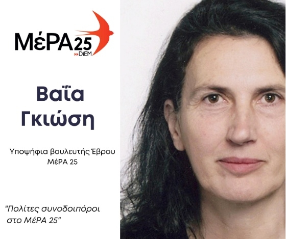 Βαΐα Γκιώση - Πολίτες συνοδοιπόροι στο ΜέΡΑ 25