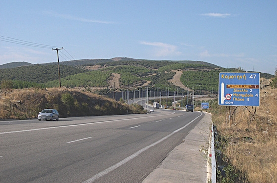 Ο κόμβος είχε κλείσει πριν περίπου 15 χρόνια με απόφαση της Εγνατίας Οδού.