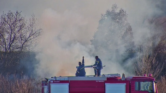 Η έγκαιρη ανταπόκριση των πυροσβεστικών δυνάμεων αποδείχθηκε καθοριστική.