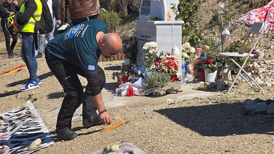 Οι Εβρίτες μοτοσικλετιστές ταξίδεψαν από τον Έβρο μέχρι τον τόπο της τραγωδίας.