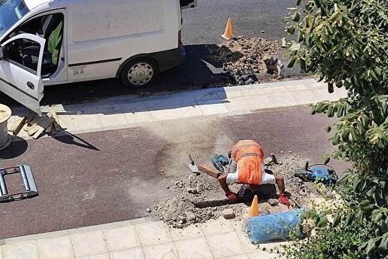Οι εργασίες στο συγκεκριμένο σημείο έχουν σταματήσει.