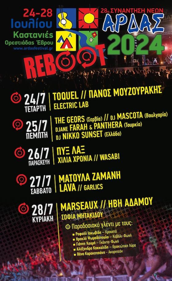 Το επίσημο πρόγραμμα για τις εκδηλώσεις "Άρδας" στις Καστανιές Έβρου