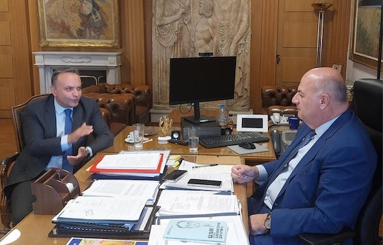 Ο Βουλευτής Έβρου στη συνάντηση που είχε με τον Υπουργό Αγροτικής Ανάπτυξης κ. Κώστα Τσιάρα