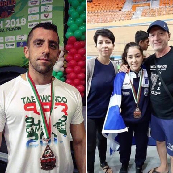 Στο βάθρο του παγκοσμίου πρωταθλήματος Taekwon-do ο Γρηγόρης Ζάχος & η Δήμητρα Ζάχου