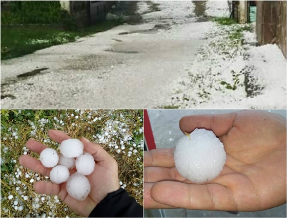 Μεγάλες οι καταστροφές στο Φυλάκιο του Έβρου από την έντονη χαλαζόπτωση (ΒΙΝΤΕΟ)