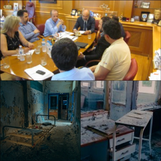 Συνάντηση Λαμπάκη με θεσμικούς φορείς για το μέλλον του παλιού Νοσοκομείου