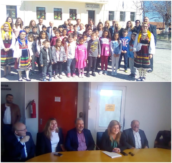 Η Υπουργός στο Δημοτικό Σχολείο Μεταξάδων & στο Νοσοκομείο Διδυμοτείχου