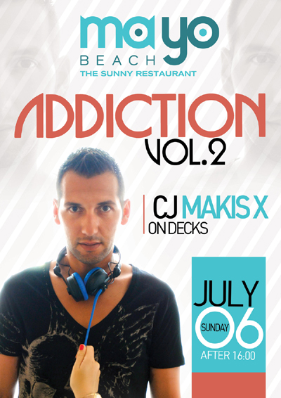 'Addiction vol.2' party με cj Makis X την Κυριακή στο Mayo.