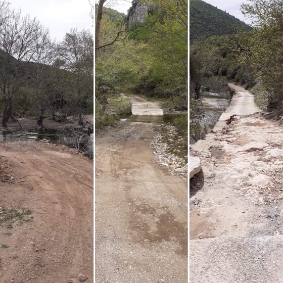 Αποκαρδιωτικές οι εικόνες από τους δρόμους στους Αγίους Θεοδώρους.