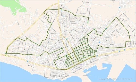 Οι οδοί που θα επεκταθεί μελλοντικά το δίκτυο του Φυσικού Αερίου στην Αλεξανδρούπολη.